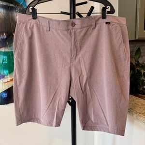 Men's Travis Mathew faded burgundy golf shorts